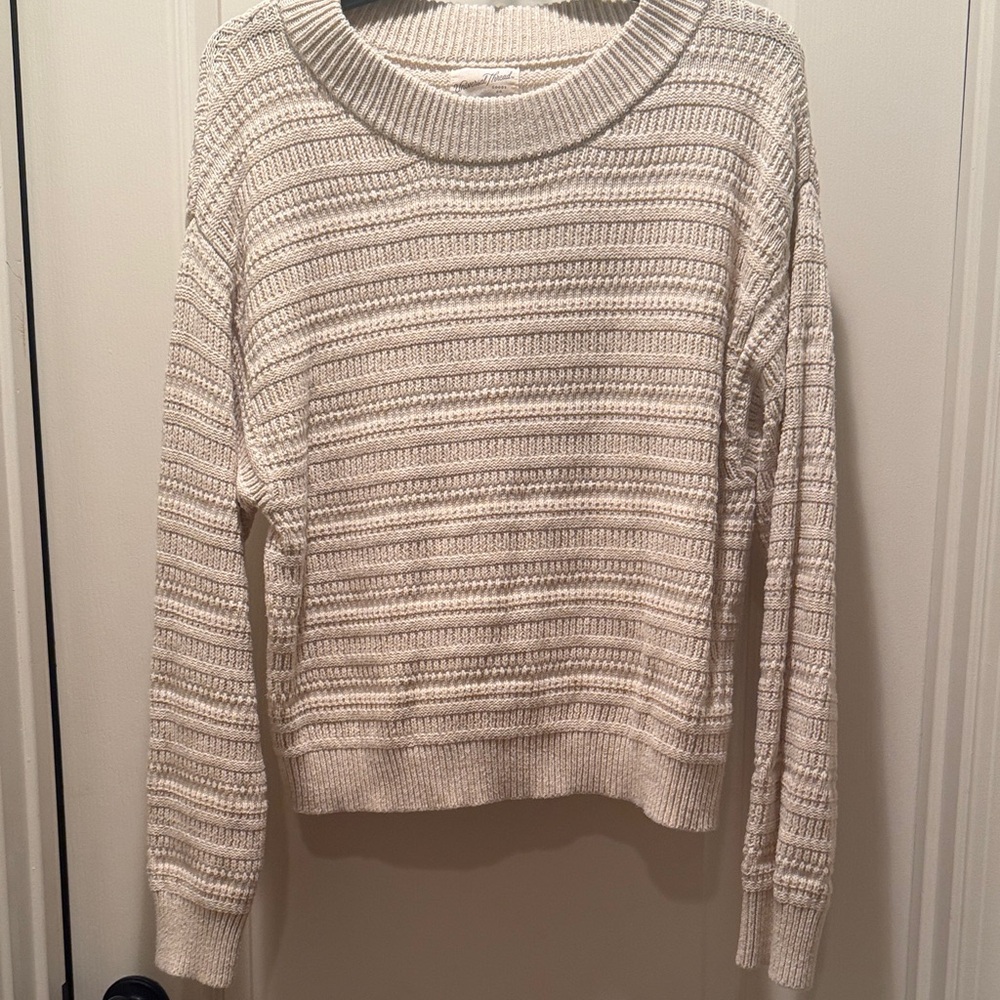 Universal Thread Cream Ribbed Sweater